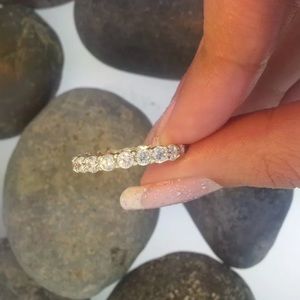 2.20Ct Diamond 14K Yellow Gold Wedding Band